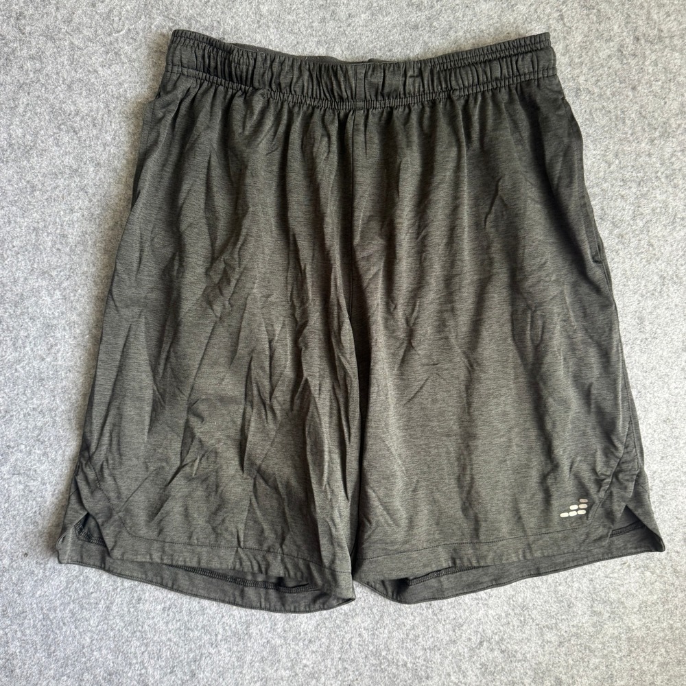 Marika Mens Athletic Shorts Size L Dark Gray Heathered Gym Workout Running